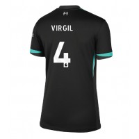 Ženski Nogometni dresi Liverpool Virgil van Dijk #4 Gostujoči 2024-25 Kratek Rokav